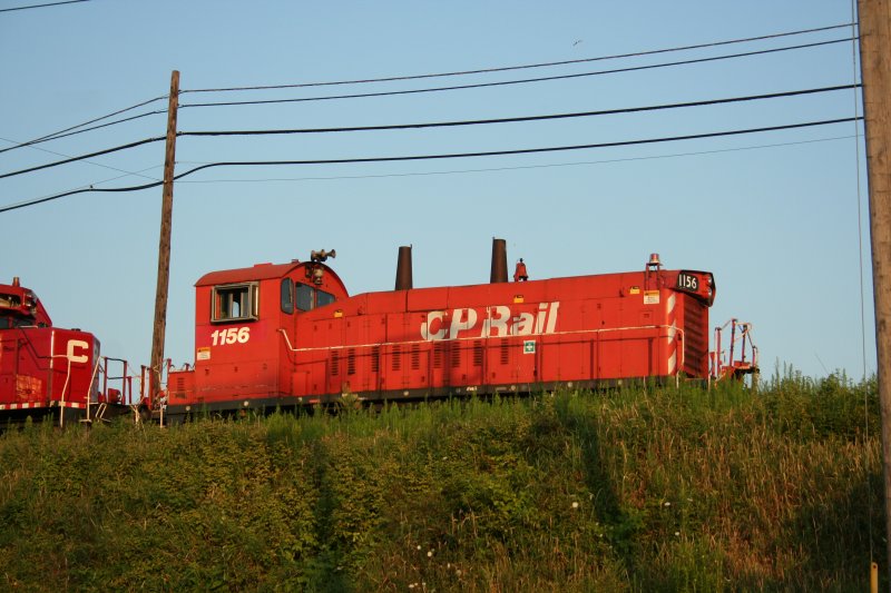 Rangierlokomotive der CP Yard Slug 1156 (ex CP 8136)am 14.8.2009 in Toronto.