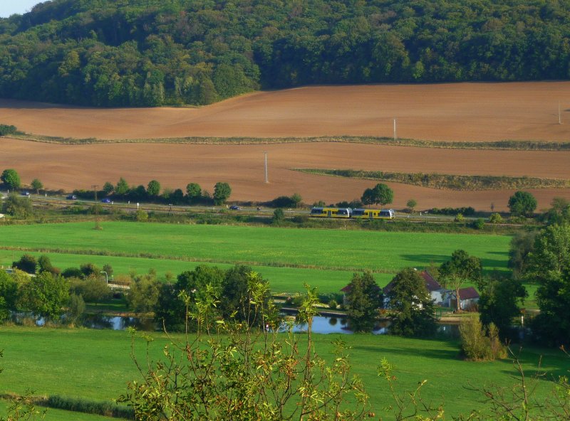 RB 25985 von Wangen (Unstrut) nach Naumburg (Saale) Ost, im Unstruttal bei Balgst�dt; 19.09.2009