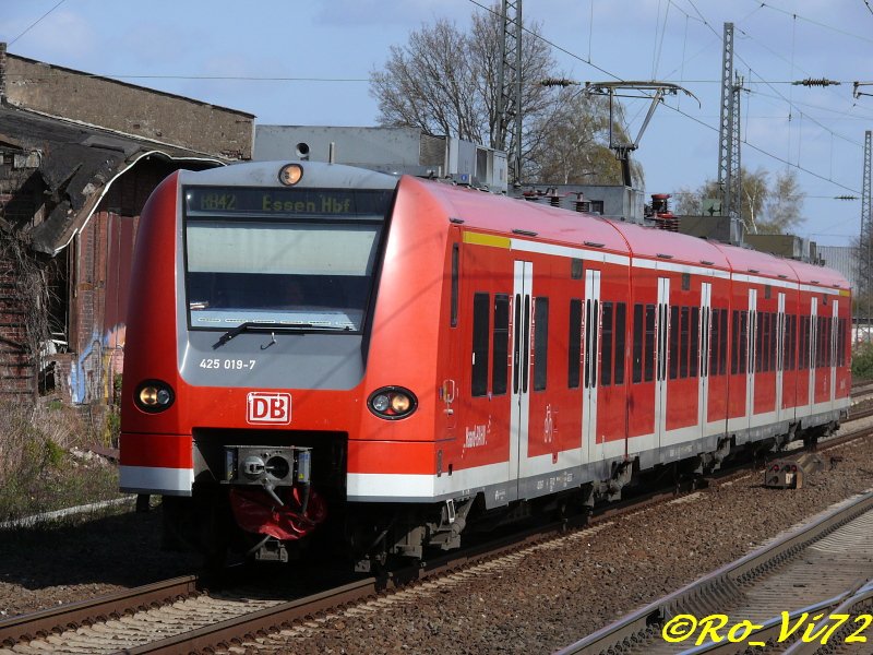 RB 42 Haard-Bahn (Mnster-Essen). Recklinghausen-Sd. 12.04.2008.
