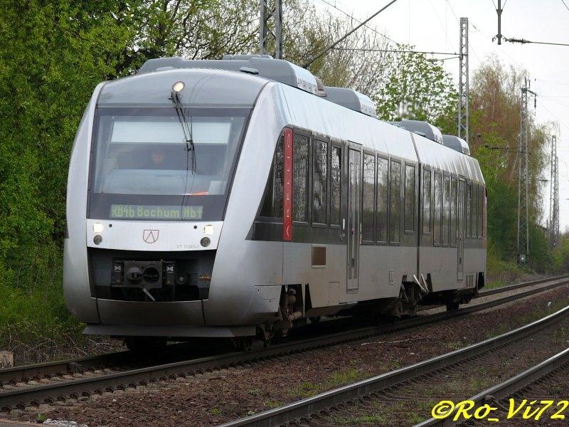 RB 46 Nokia-Bahn (Gelsenkirchen-Bochum). Haltepunkt Bochum-NOKIA. 18.04.2008.