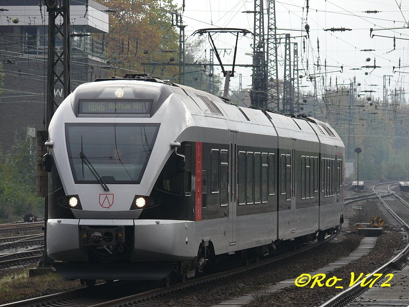 RB 46 NOKIA-Bahn (Gelsenkirchen-Bochum). Hier in Wanne-Eickel Hbf. 21.10.2007.