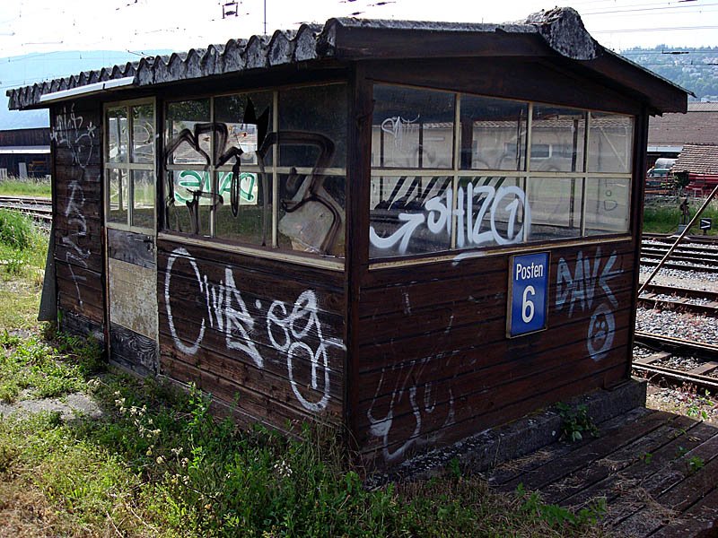 RB Biel West, Posten 6. Der ehemalige Arbeitsplatz meines Vaters ist heute baufllig, 23. Mai 2009