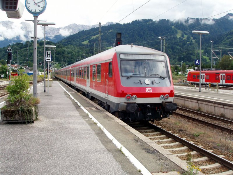 RB Zug nach innsbruck in Garmisch-Partenkirchen. 17.08.07