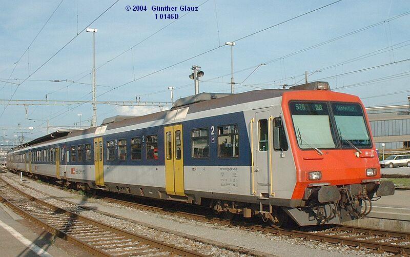 RBDe 560 (NPZ) am 15.08.2004 auf einen Abstellgleis in Rapperswil