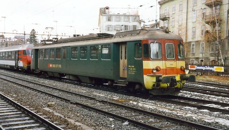RBe 1406 am 27.11.1998 in St. Gallen.