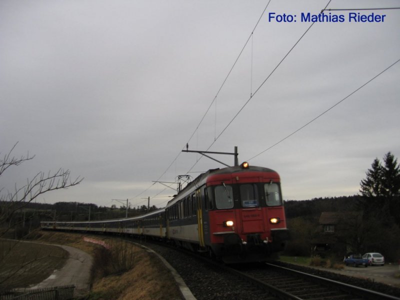 RBe- Dispo- Pendel auf der S 33 wegen Thurbo Rollmaterial- Mangel bei Andelfingen am 18.01.08