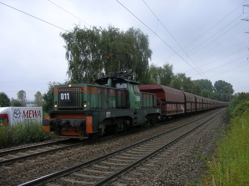 RBH 011 mit Kohlenzug in GE-Bismarck nach Duisburg.(23.09.2008)