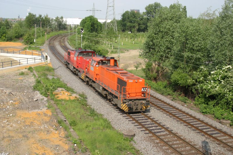 RBH 822 und 828 am 22.5.09 in Essen-Dellwig
