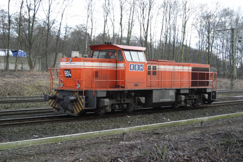 RBH Lok 804 am 11.3.09 in Duisburg