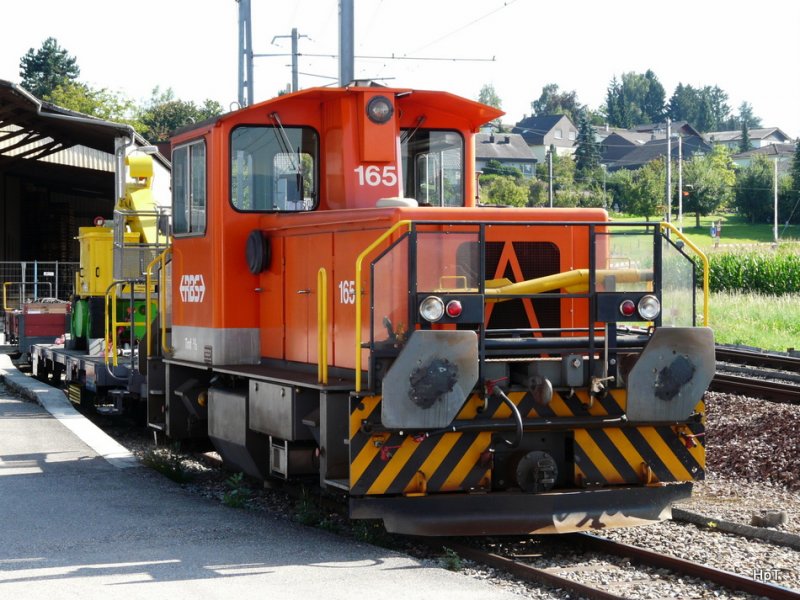 RBS - Diesellok Tmf 2/2 165 in Fraubrunnen am 05.08.2009
