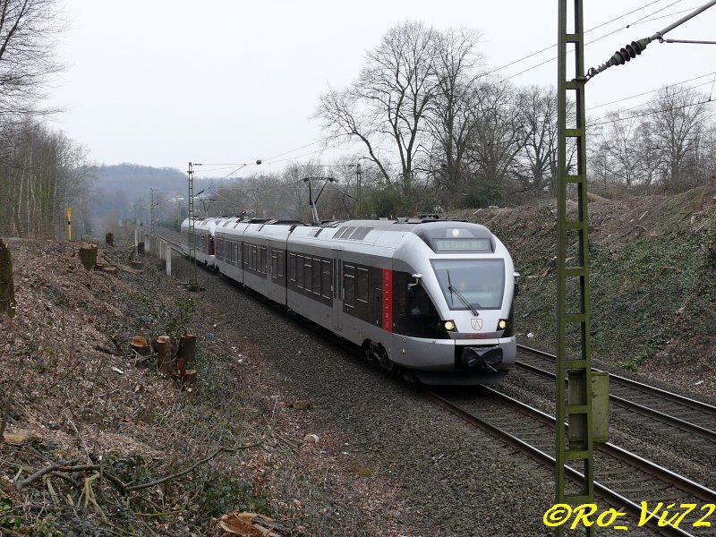 RE 16 Ruhr-Sieg-Express (Siegen-Essen). Hier bei Bochum-Langendreer. 24.02.2008.