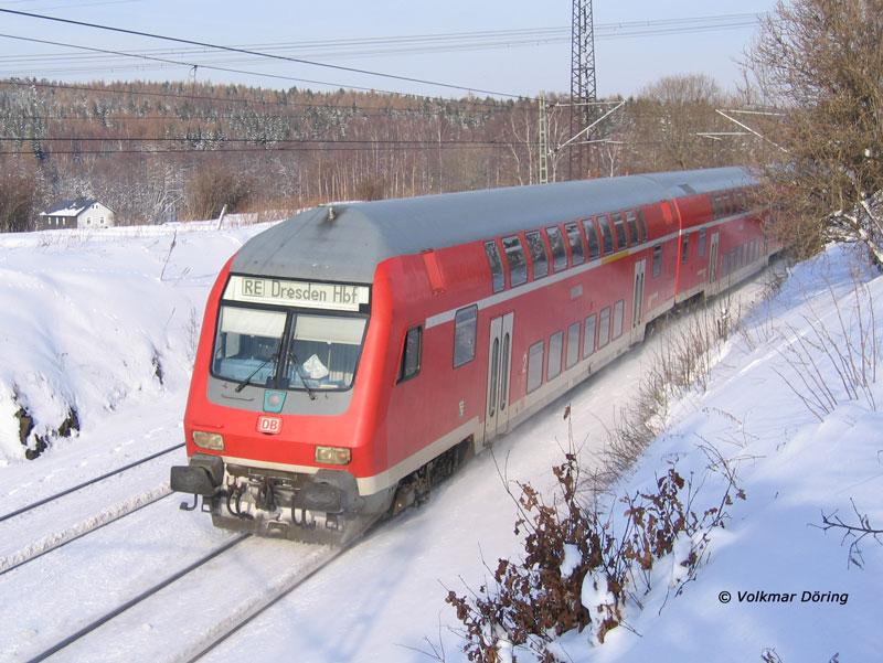 RE 17321 Zwickau - Dresden bei Klingenberg-Colmnitz, 13.02.2006
