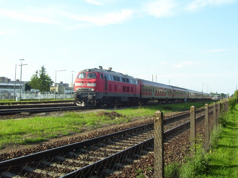 RE 32992 verlsst am 24.7.2008 Buchloe in Richtung Kempten
