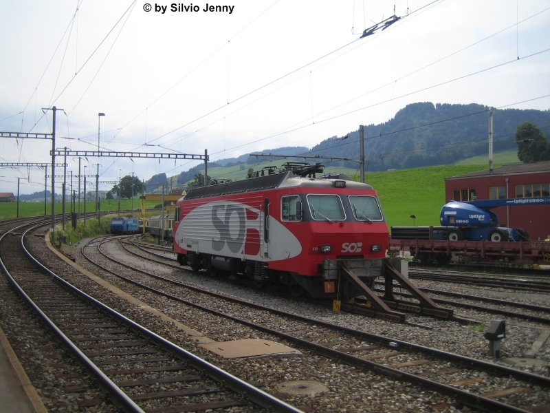 Re 446 018-4 am 1.8.08 abgestellt in Samstagern