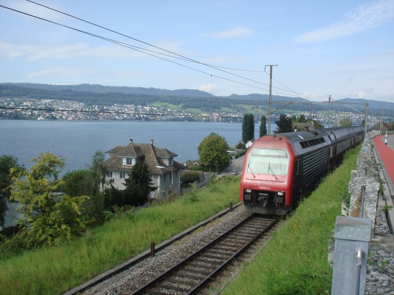 Re 450 017 als S6 nach Uetikon bei Meilen am 3.09.2007