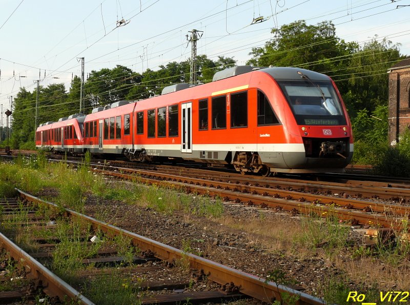 RE 57 DO-Sauerland-Express (Dortmund-Winterberg) als Umleiter in Witten. 25.07.2008.