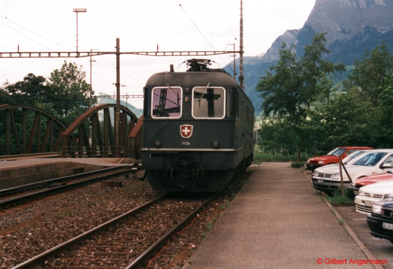 Re 6/6 11654  Villeneuve  am 17.05.1999 in Landquart