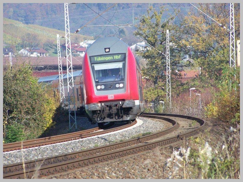 RE nach Tbingen (Ausfahrt Metzingen)