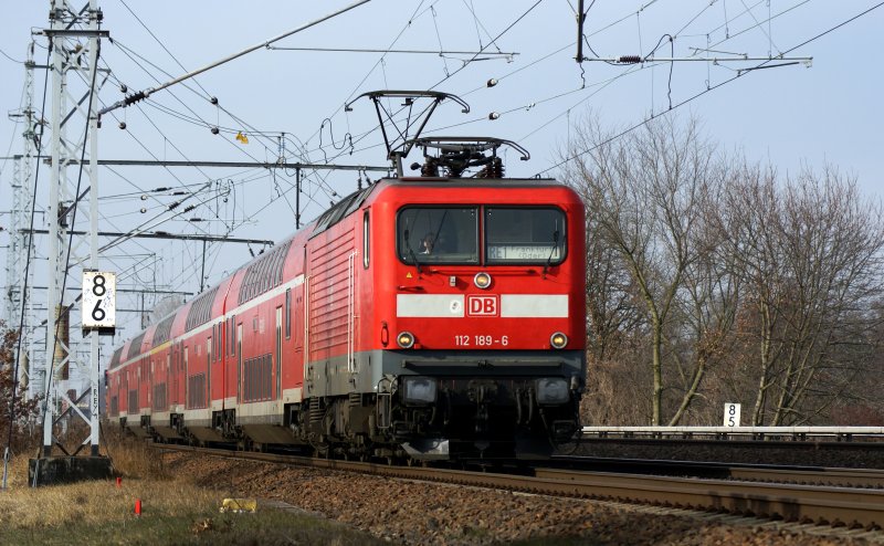 RE1 nach Frankfurt/Oder Berliner Wuhlheide 05.02.2009