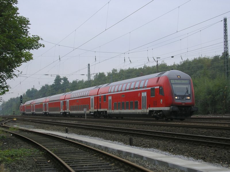 RE6 Dsseldorf - Minden kurz vor Bochum Hbf.(16.09.2008)