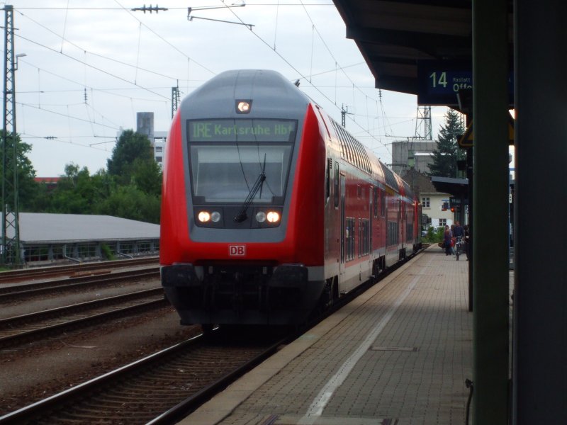 Regionalbahn in Karlsruhe Hauptbahnhof 