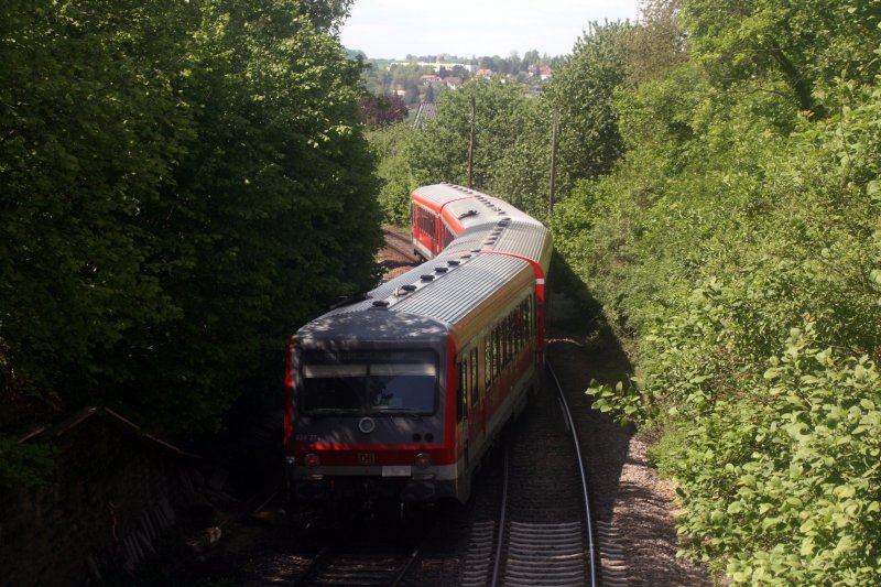 Regionalbahn zwischen Steinsfurt und Sinsheim. Bild aufgenommen am 4.5.09.