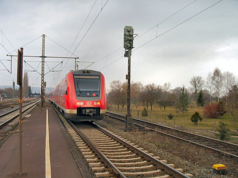 Regionalexpress Chemnitz/Zwickau-Erfurt-Gttingen auf der Fahrt nach Gttingen bei Friedland, 2006
