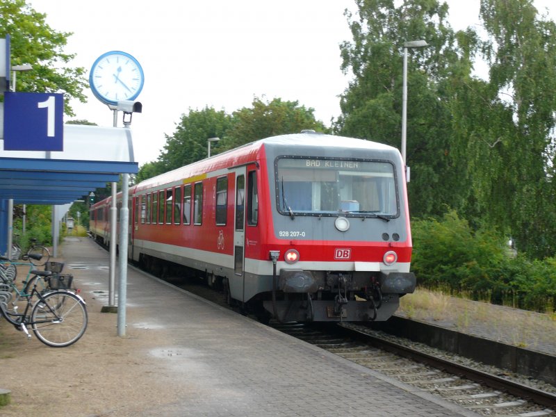 Regionalexpress nach Bad Kleinen am 7.7.2007 in Pln