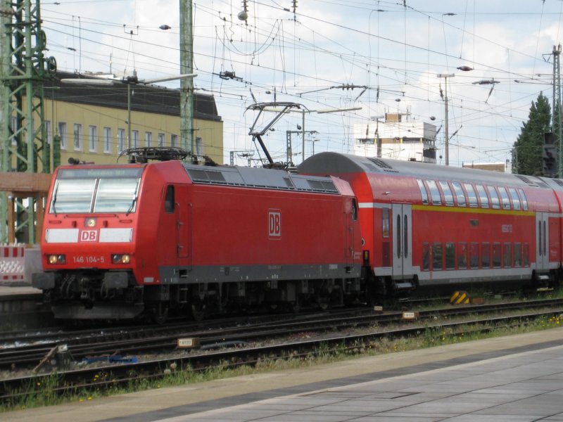 Regionalexpress nach Hannover als BR 146 am 22.5.2009 in Bremen Hbf.