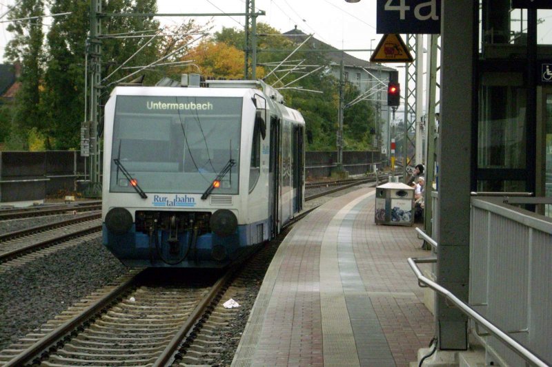 Regiosprinter der Ruhrtalbahn nach Untermaubach in Dren Hbf.