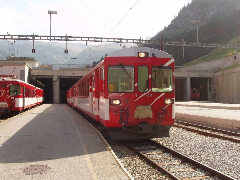Regiozug nach Brig in Zermatt. 06.08.07