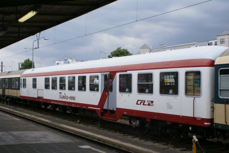 Rendezvous Wagen des Blankenberg Express im Bahnhof Luxemburg. Aufgenommen am 21.07.2007