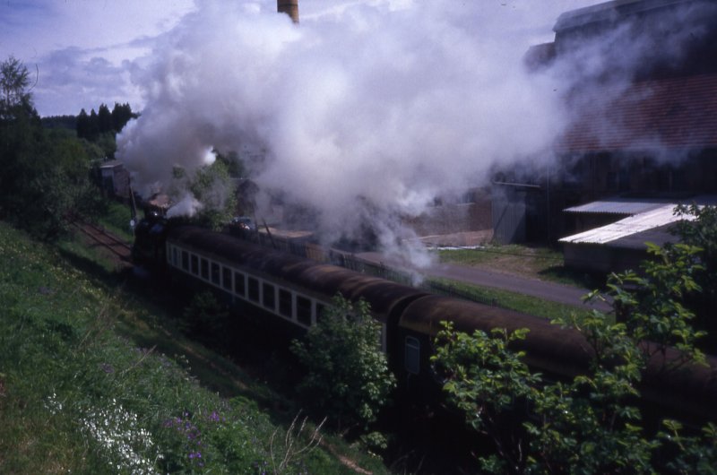 Rennsteigbahn, Zug Richtung Bahnhof Rennsteig