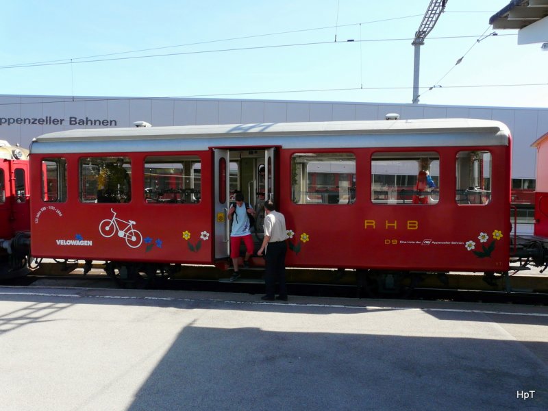 RHB / AB - Farradtransportwagen D 9 in Heiden am 16.08.2009