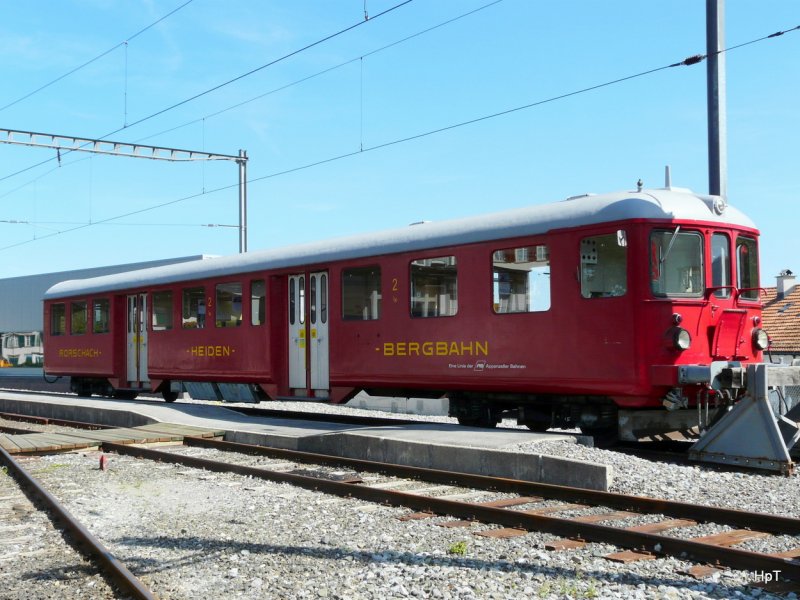RHB / AB - Steuerwagen Bt 31 in Heiden am 16.08.2009