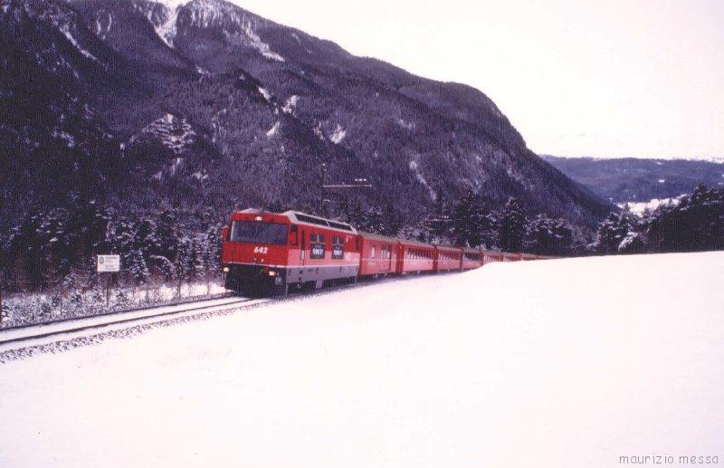 RhB Ge 4/4''' 642 - c/o Surava - 28.12.1995