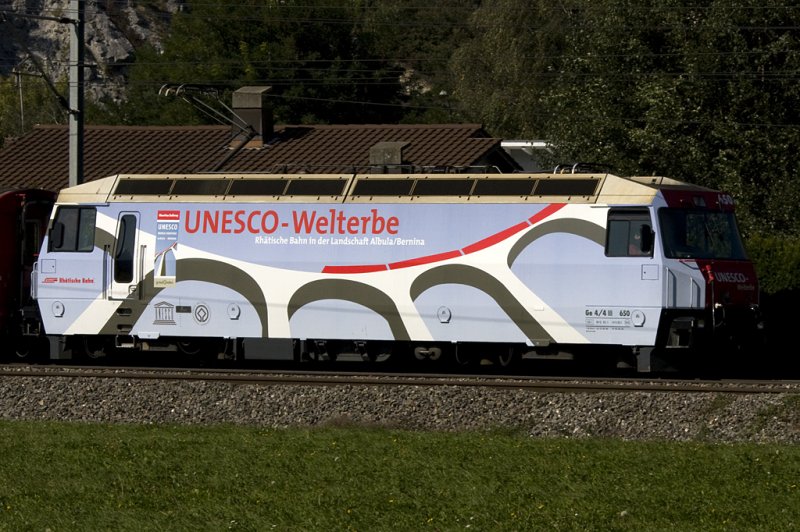 RhB Ge 4/4 III 650  Unesco  27.09.2008 Domat
