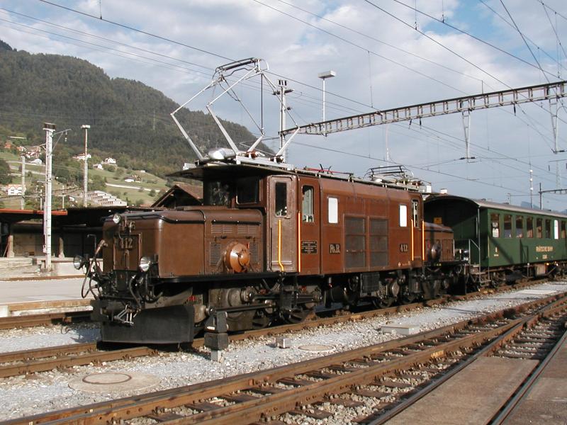 RhB  Krokodil  Ge 6/6 I 412 am 06.09.03 in Landquart