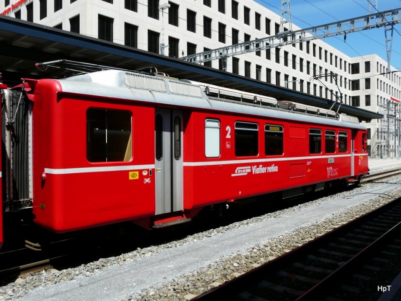 RhB - Triebwagen Be 4/4 516 in Chur am 26.07.2009
