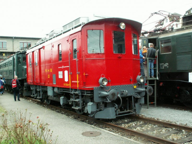 RHB Zahnrad E-Lok DZeh 2/4 Nr.22 (SLM 1930)am 27.08.06 in Rorschach