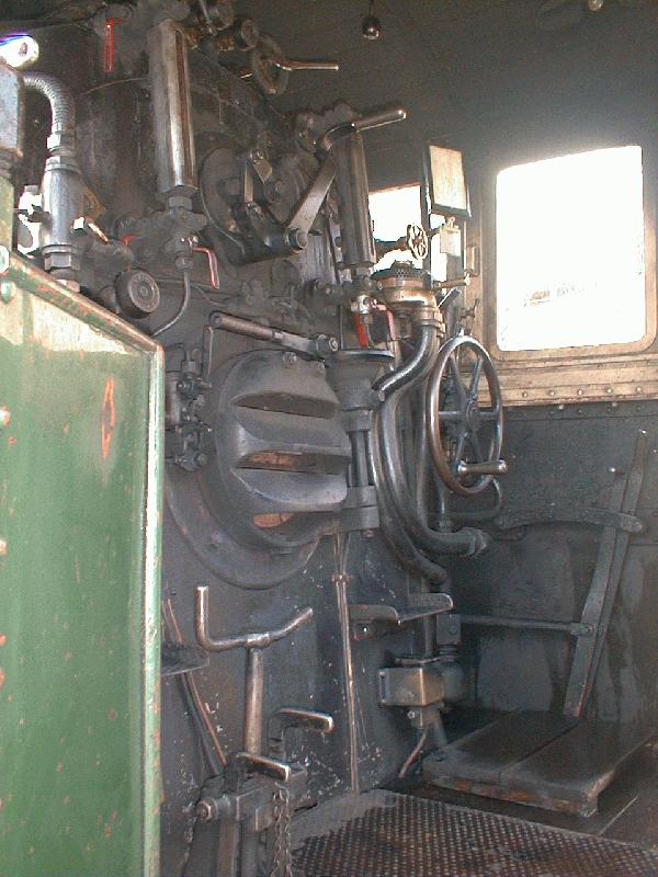 RhB,Fhrerstand der Lok G4/5 No.107  