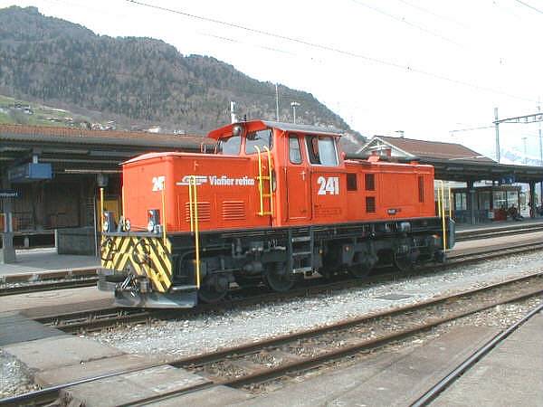 RhB,Rangierlok Gm 4/4 in Landquart - Bahnbilder.de