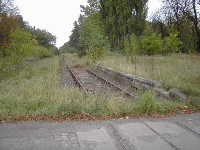 Richtungsbahnsteig Lubsko, Zustand: 09.10.2007