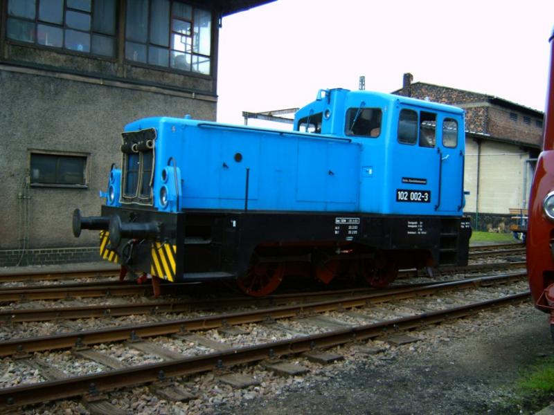 Riss??? 102 002 beim Heizhausfest Chemnitz Hilbersdorf 2005