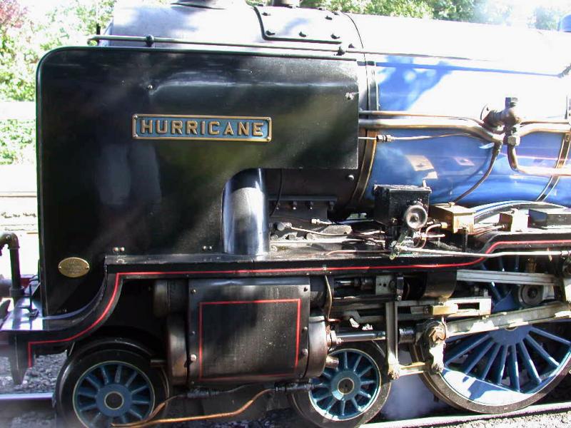 Romney, Hythe & Dymchurch Railway
4-6-2 Pacific  Hurricaine  von 1927
(20.07.2001)
