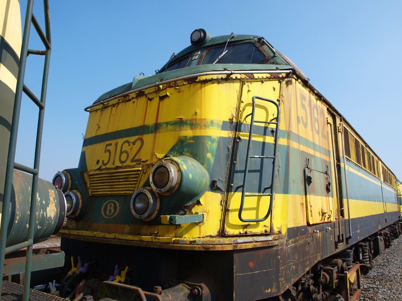 Rostige Legenden, hier im Bahnhof Montzen (B) stehen sie und warten auf ihre verschrottung.
