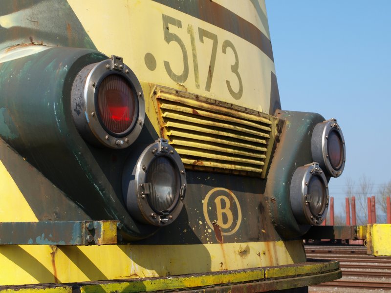 Rostige Legenden, hier im Bahnhof Montzen (B) stehen sie und warten auf ihre verschrottung.