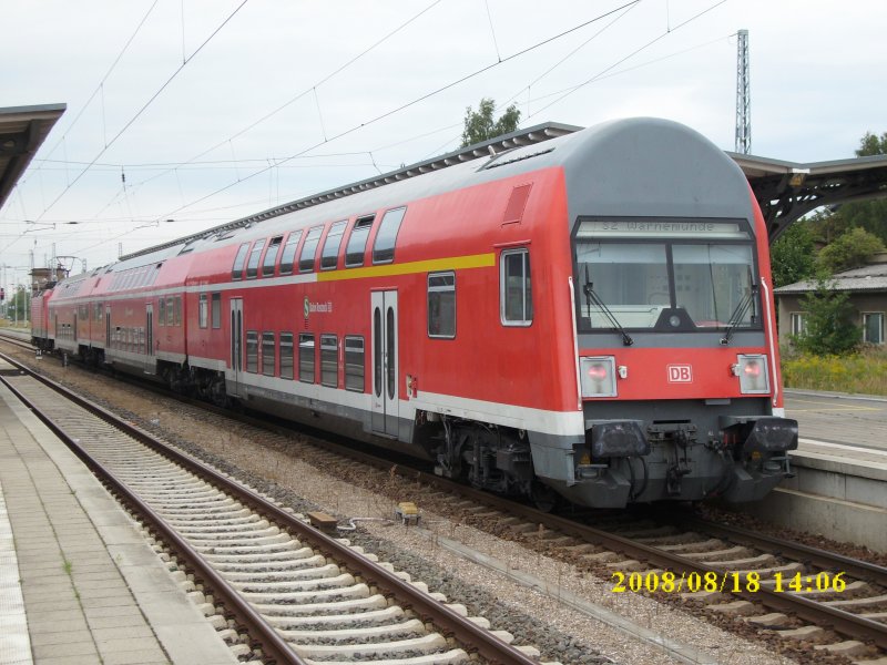 Rostocker S-Bahn nach Warnemnde am 18.August 2008 in Gstrow.