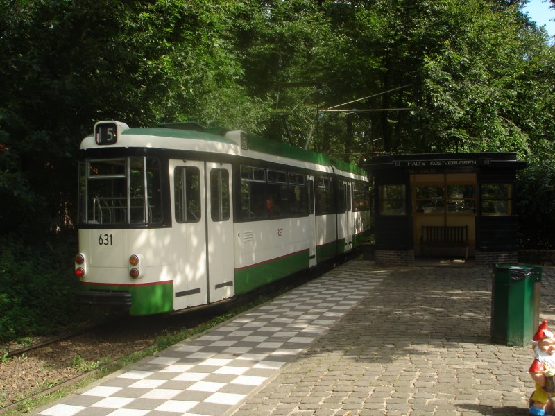 Rotterdamer Straenbahnzug 631 im Freilichtmuseum
