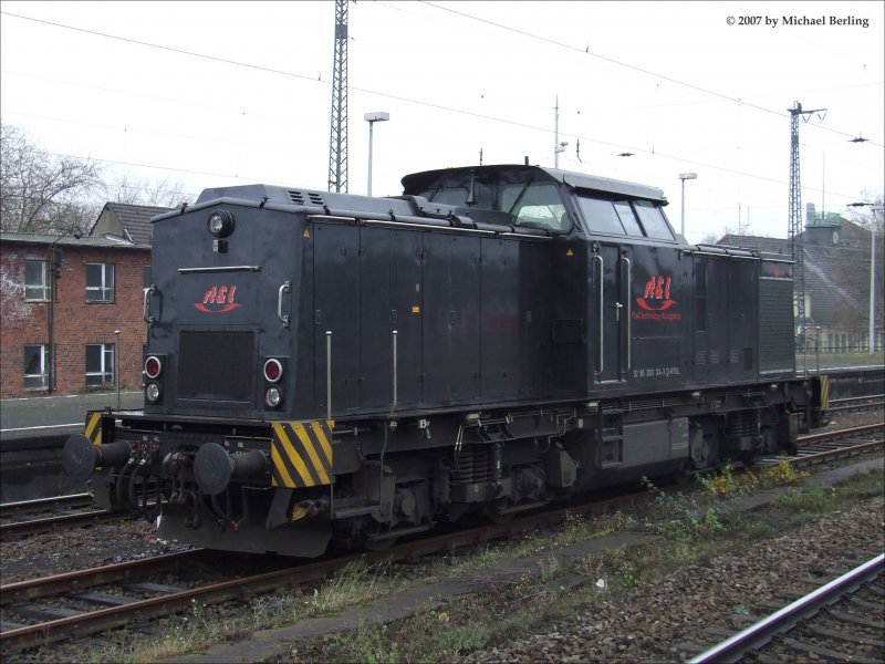 RT&L Lok Alina (92 80 1203 124-3 D-RTUL) ex 202 719 steht abgestellt im Wanne-Eickler Hbf. 29.11.07